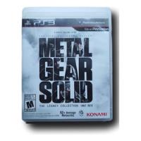 Metal Gear Solid The Legacy Collection Ps3 Completo- Wird Us segunda mano   México 