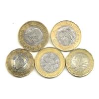 5 Monedas Bimetalicas De 20 Pesos Conmemorativas segunda mano   México 