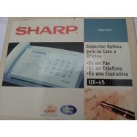 Fax Termico Sharp Ux-45 Lux - 67 En Perfecto Estado Funciona segunda mano   México 