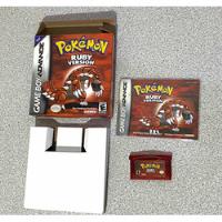 Pokemon Ruby Gba Juego Y Manual Original (en Caja Custom) segunda mano   México 