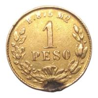 Moneda 1 Peso Oro Ley 875 República  Méxicana Año 1896 Mo segunda mano   México 