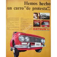 Cartel Vintage Autos Pickup Nissan Datsun Bluebird 1968 /808 segunda mano   México 