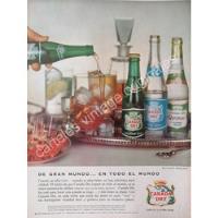 Cartel Retro Refresco Canada Dry. Spur Y Ginger Ale 1959 /2 segunda mano   México 