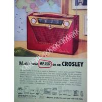 Cartel Retro . Radio Crosley Globe Master 1940s 53 segunda mano   México 