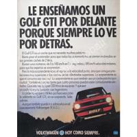 Cartel Retro Autos Volkswagen Golf (caribe) Gti 1981 /909 Vw segunda mano   México 