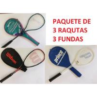 Paquete De 3 Raquetas De Squash Con Fundas  segunda mano   México 