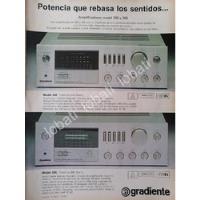 Cartel Vintage Amplificadores Gradiente 246 & 366 1980s /203, usado segunda mano   México 