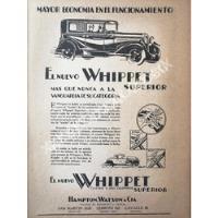Cartel Retro Autos Whippet Superior 1930 /401 Raro segunda mano   México 