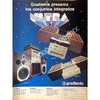 Cartel Retro Equipos De Sonido Modulares Gradiente. 1981 198 segunda mano   México 