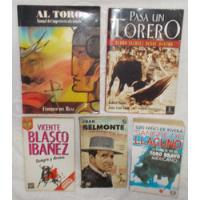 5 Libros, Llaguno, Arena, Al Toro, Belmonte, Toros, Toreros segunda mano   México 