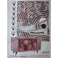 Cartel Retro Radio Consola Punto Azul (blaupunht) 1959 /137 segunda mano   México 