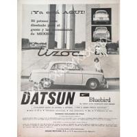 Cartel Retro Autos Nissan Datsun Bluebird 1960 /810 segunda mano   México 
