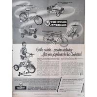 Cartel Vintage Triciclos Y Bicicletas American Machine 1956 segunda mano   México 