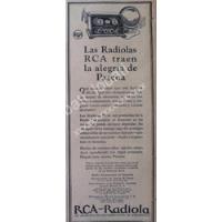 Cartel Retro Radios Radiolas Rca 1926 /161 segunda mano   México 