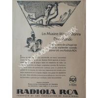 Cartel Retro Retro Radiola Rca 1927 /311 segunda mano   México 
