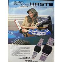 Usado, Cartel Retro El Piloto Jorge Alcocer Y Relojes Haste 1980s / segunda mano   México 