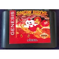 Snow Bros Nick & Tom Para Sega Genesis Reproduccion, usado segunda mano   México 