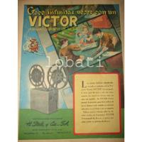 Cartel Vintage Proyector Victor Animatograph 16mm 1950 /15 segunda mano   México 