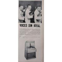 Cartel Retro Trio Los 3 Caballeros Y Las Rockolas Ami 1956 / segunda mano   México 