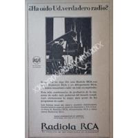 Cartel Retro Radiolas Rca 1920s, Argentina /61, usado segunda mano   México 