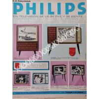 Cartel Retro Televisores Y Consolas Philips 1968 /303 segunda mano   México 