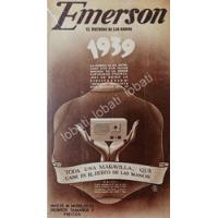 Cartel Vintage Publicidad Antigua Radios Emerson 1939 /395 segunda mano   México 