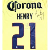 Jersey Firmado Henry Martin América 2018 Autografo Campeon segunda mano   México 