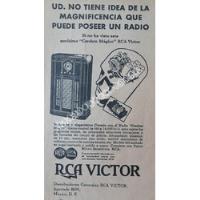 Cartel Retro Radios Rca Victor 226. Cerebro Magico 1930s 405 segunda mano   México 
