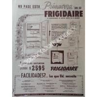 Cartel Retro Refrigerador Frigadaire 1957 /6 segunda mano   México 