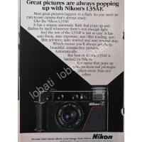 Cartel Vintage Camaras Fotograficas Nikon L35af 1980s /503 segunda mano   México 