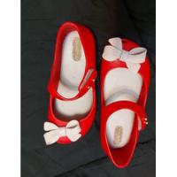 Zapatos Balerinas Rojos Con Velcro segunda mano   México 