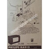 Cartel Retro Antiguo Radios Philips 814 1949 /313 segunda mano   México 