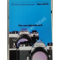 Usado, Cartel Vintage Camaras Fotograficas Nikon Fm & Fe- 1977 /501 segunda mano   México 