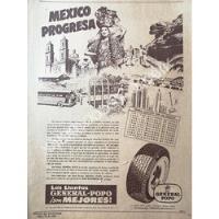 Cartel Retro Cartel Antiguo De Llantas General Popo 1951 114 segunda mano   México 