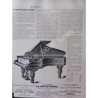 Cartel Vintage Pianos Steinway 1895 Casa Wagner Y Levien /87 segunda mano   México 