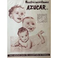 Cartel Retro Campaña Nacional De Consumo De Azucar 1955 /399 segunda mano   México 