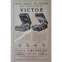 Cartel Retro Gramofonos Victrola Victor 1920s /74 segunda mano   México 