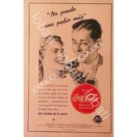 Cartel Retro Refrescos Coca Cola 1950s /raro segunda mano   México 