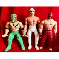 Set 3 Figuras Bootleg Wwe-wwf Rey Mysterio De Época Arenas, usado segunda mano   México 