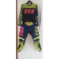 Traje Para Motocross De Mujer Fox 180 Leed Azul Y Verde , usado segunda mano   México 