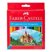 Usado, Lapices Color Faber Castell Hexagonales 24 Pzas Calidad segunda mano   México 