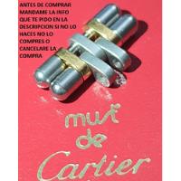 Original Eslabon Cartier Must 21 Bullet 17mm Acero Oro W1007 segunda mano   México 