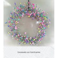 Simpática Corona Navideña De Alambre Con Ositos Y Estrellas , usado segunda mano   México 