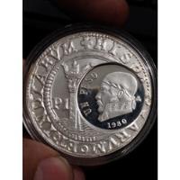 Medalla Plata 1980 445 Aniversario Casa De Moneda Mexico segunda mano   México 