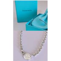 Usado, Tiffany & Co. Collar Ovalado 41cm 100% Original Plata 925 segunda mano   México 