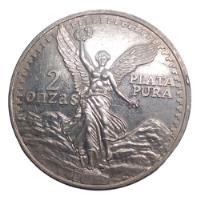 Moneda 2 Onzas Troy De Plata Pura  Ley 999 Angel De Libertad, usado segunda mano   México 