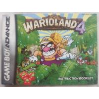 Warioland 4 Solo Manual Original Gameboy Advance segunda mano   México 