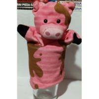 Lindo Titere Cerdito Rosa Pink Pig Toy Moteado Pork segunda mano   México 
