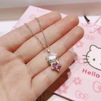 Collar Hello Kitty Con Diamante De Corazón Rosa segunda mano   México 