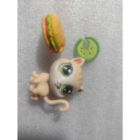 Juguete Littlest Pet Shop Gatito Beige Pickles Burger Hasbro segunda mano   México 